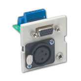 Hubbell IM153X2OW Infin-e-Station Module - 15-Pin VGA-Style Connector and Screw Termination XLR